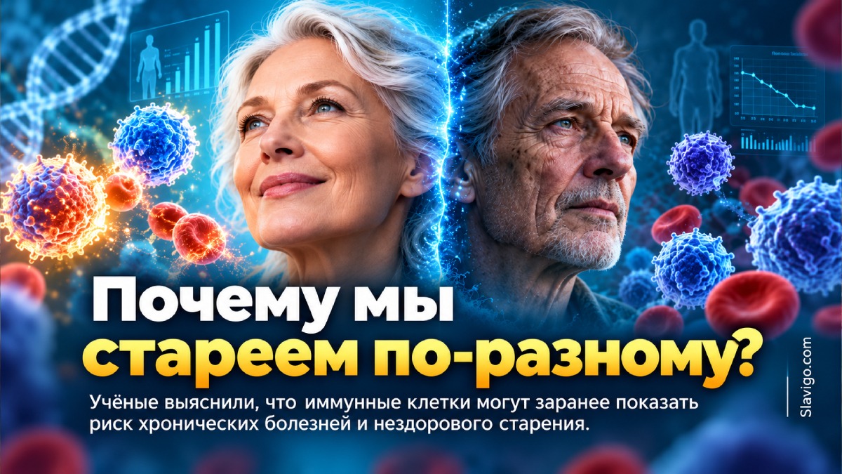 Иммунные клетки указали на разные траектории старения задолго до диагноза хронических болезней