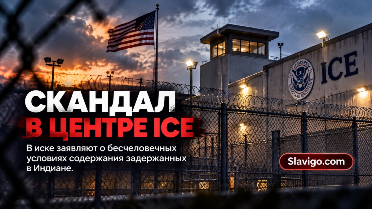 Иммиграционный центр содержания за ограждением в Индиане