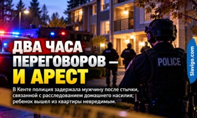 В Kent мужчину задержали после двухчасового противостояния по делу о домашнем насилии