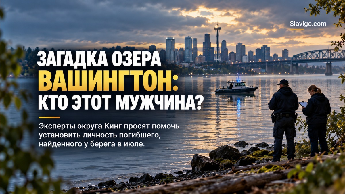 King County просит помочь установить личность мужчины, найденного мёртвым в Lake Washington