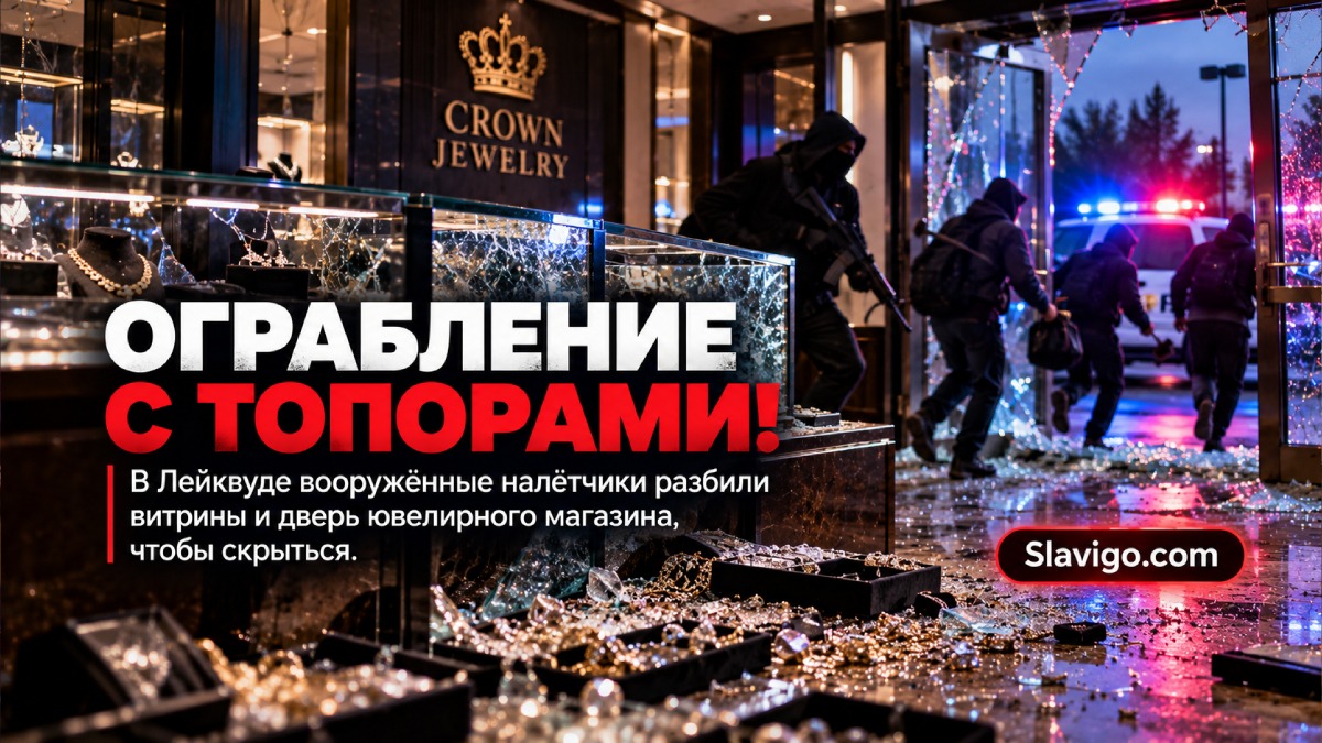 Редакционная иллюстрация: В Lakewood четверо вооружённых людей ограбили ювелирный магазин