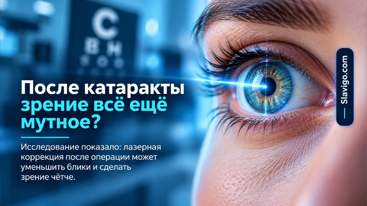 Лазерная «донастройка» после катарактальной операции улучшила качество зрения у недовольных пациентов