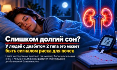 Долгий сон связали с более высоким риском ухудшения функции почек при диабете 2 типа