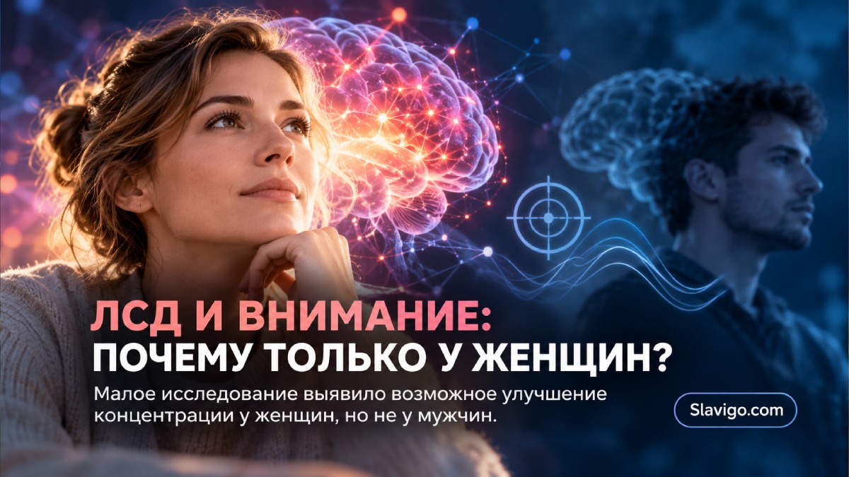 Микродозы ЛСД в небольшом испытании были связаны с улучшением внимания у женщин, но не у мужчин