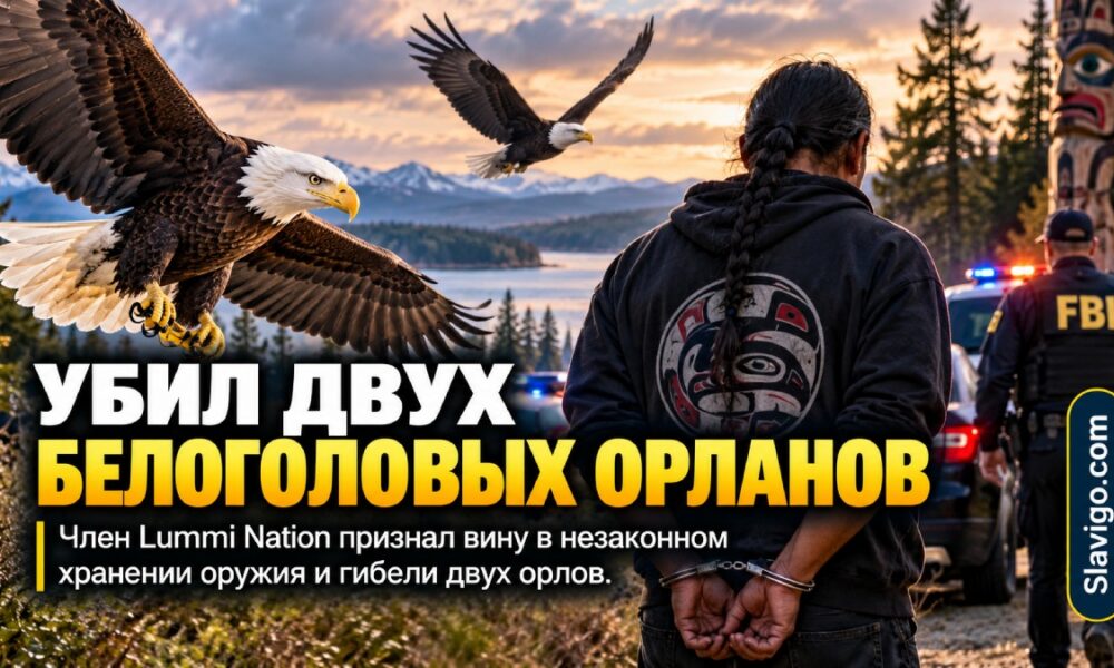 Житель Lummi Nation признал вину в незаконном оружии и гибели двух белоголовых орланов