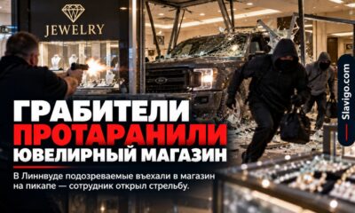 В Lynnwood грабители протаранили ювелирный магазин pickup, сотрудник открыл огонь