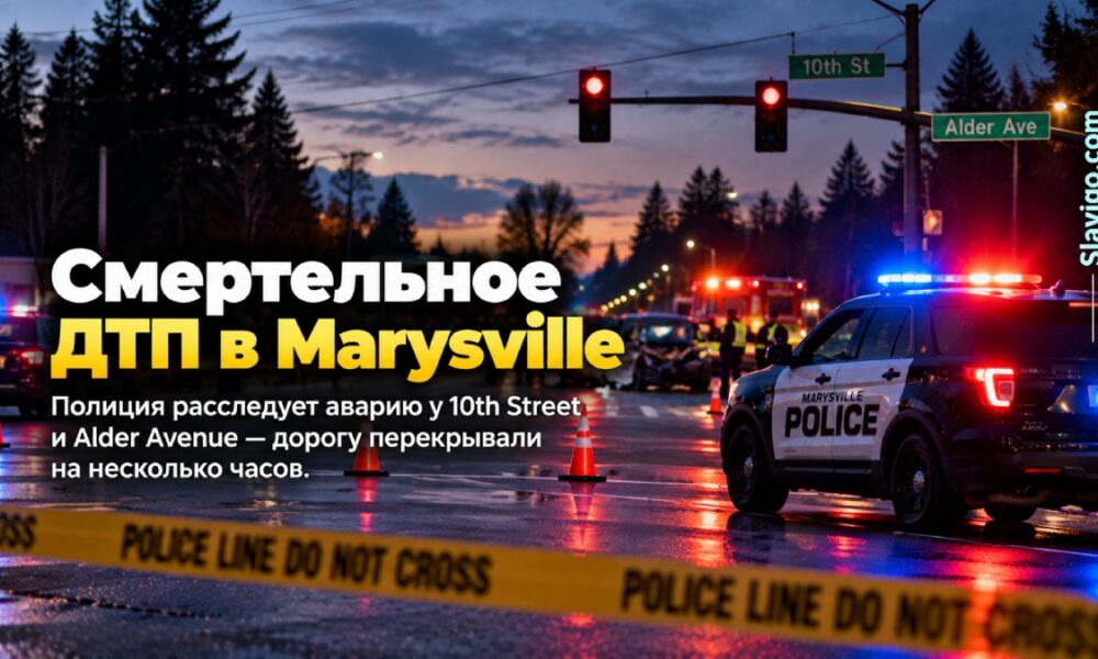 В Marysville расследуют смертельное ДТП возле 10th Street и Alder Avenue