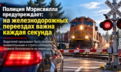 Полиция Marysville выписала 32 нарушения за проезд через железнодорожные переезды