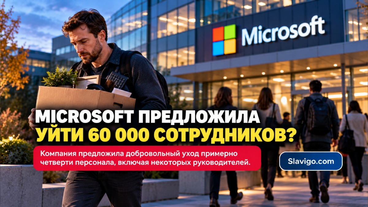 Microsoft предложила добровольное увольнение десяткам тысяч сотрудников