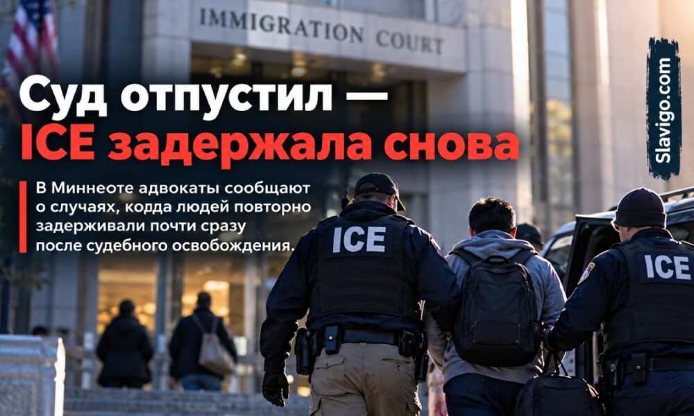Повторные задержания ICE после судебных приказов об освобождении в Minnesota