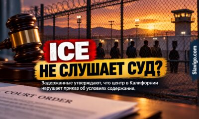 Задержанные ICE в пустыне Мохаве вновь требуют исполнения решения об условиях содержания
