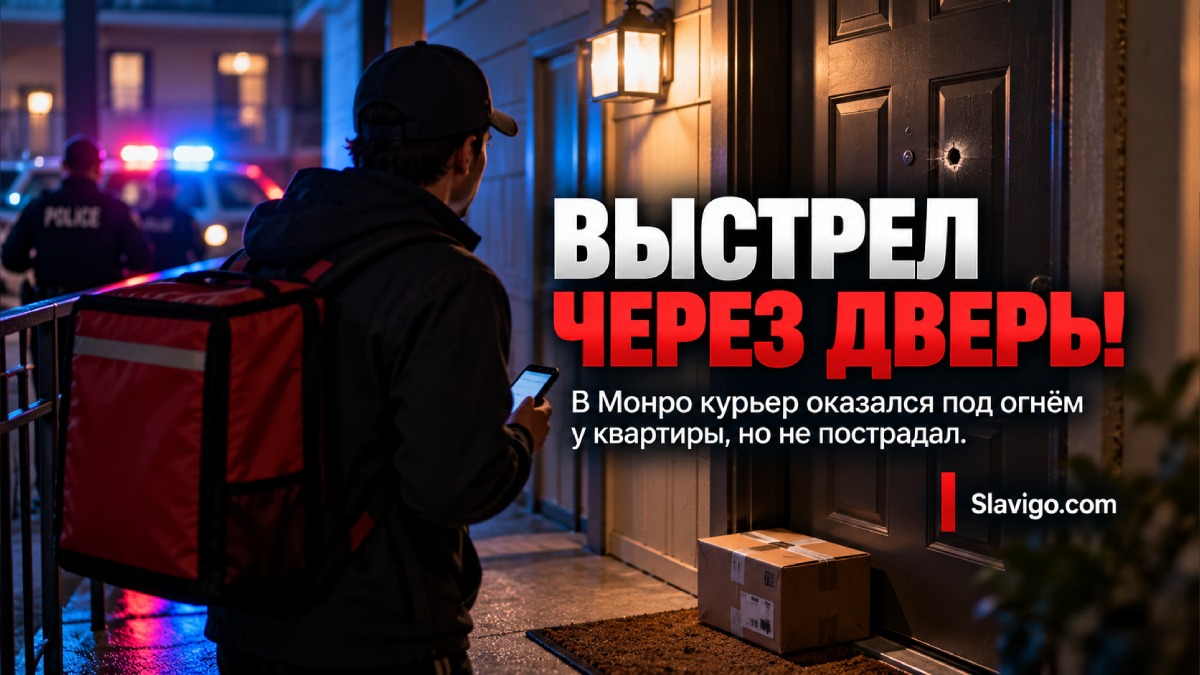 В Monroe неизвестный выстрелил через дверь квартиры, когда снаружи находился delivery driver