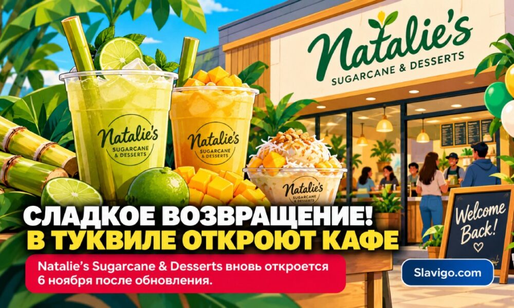 В Tukwila после ремонта вновь откроется кафе Natalie’s Sugarcane & Desserts