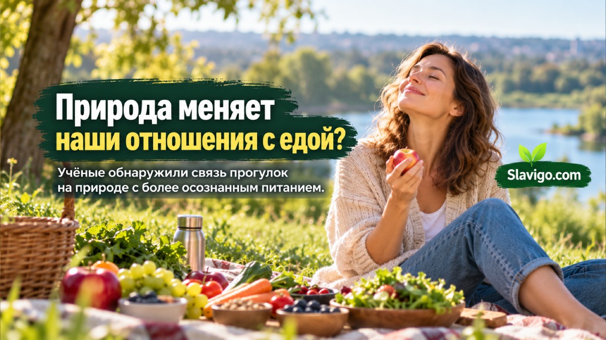 Прогулки на природе связали с более спокойным отношением к еде: исследование 500 взрослых