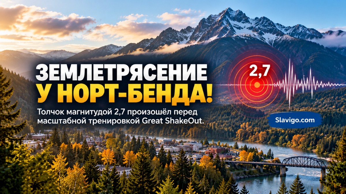 У North Bend зарегистрировали землетрясение магнитудой 2,7