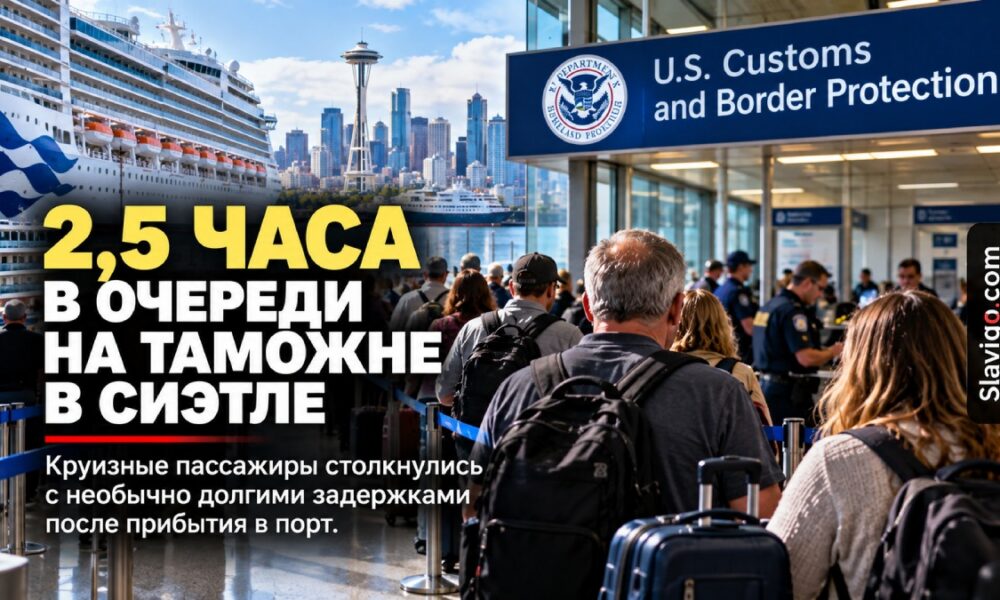 Пассажиры Norwegian Joy часами ждали прохождения таможни у Pier 66 в Seattle