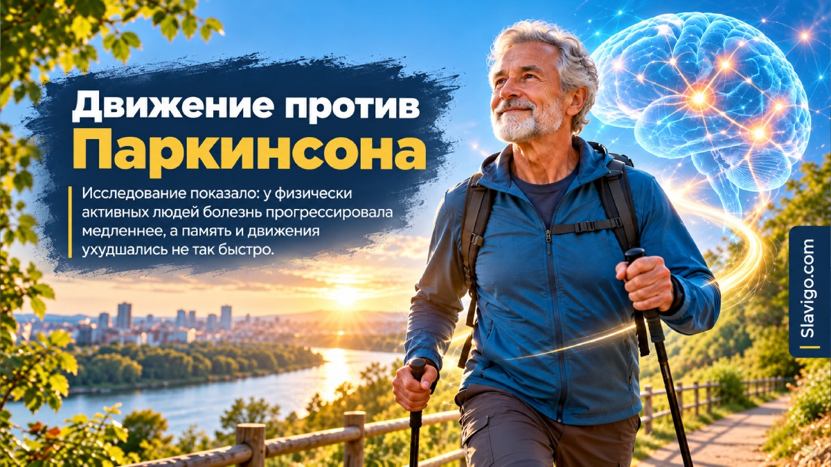 Больше движения связали с более медленным ухудшением симптомов болезни Паркинсона