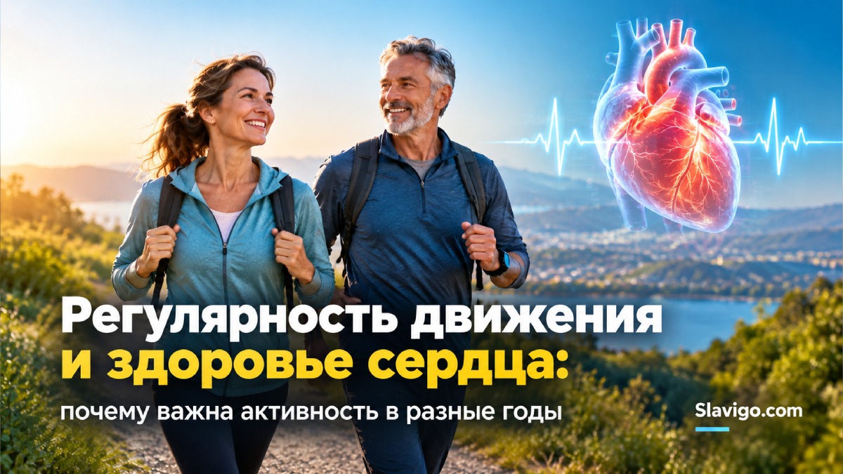 Регулярность движения и здоровье сердца: почему важна активность в разные годы