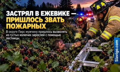 В Pierce County спасатели вытащили мужчину из зарослей ежевики после вызова о домашнем конфликте