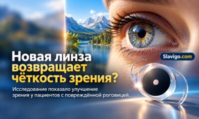 Линза с маленькой апертурой улучшила зрение после катарактальной операции у глаз с повреждённой роговицей