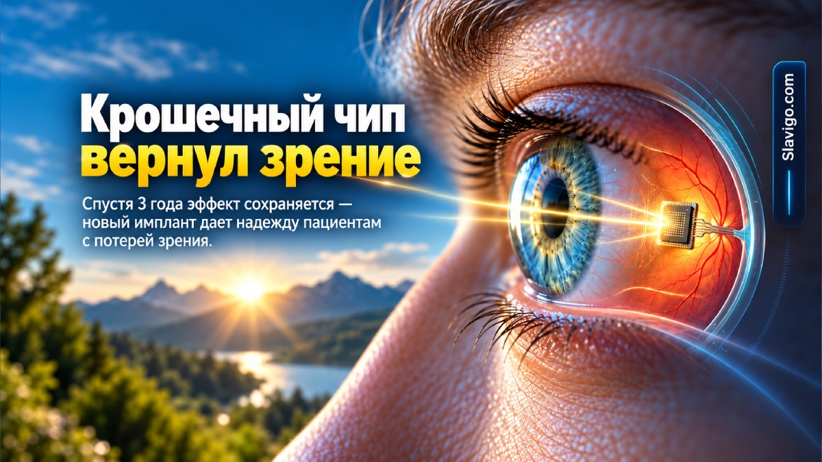 Имплант сетчатки PRIMA сохранил улучшение зрения спустя три года: новые результаты испытания