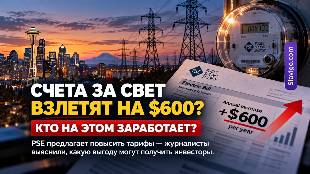 Клиентам Puget Sound Energy грозит рост счетов за электричество более чем на $600 в год