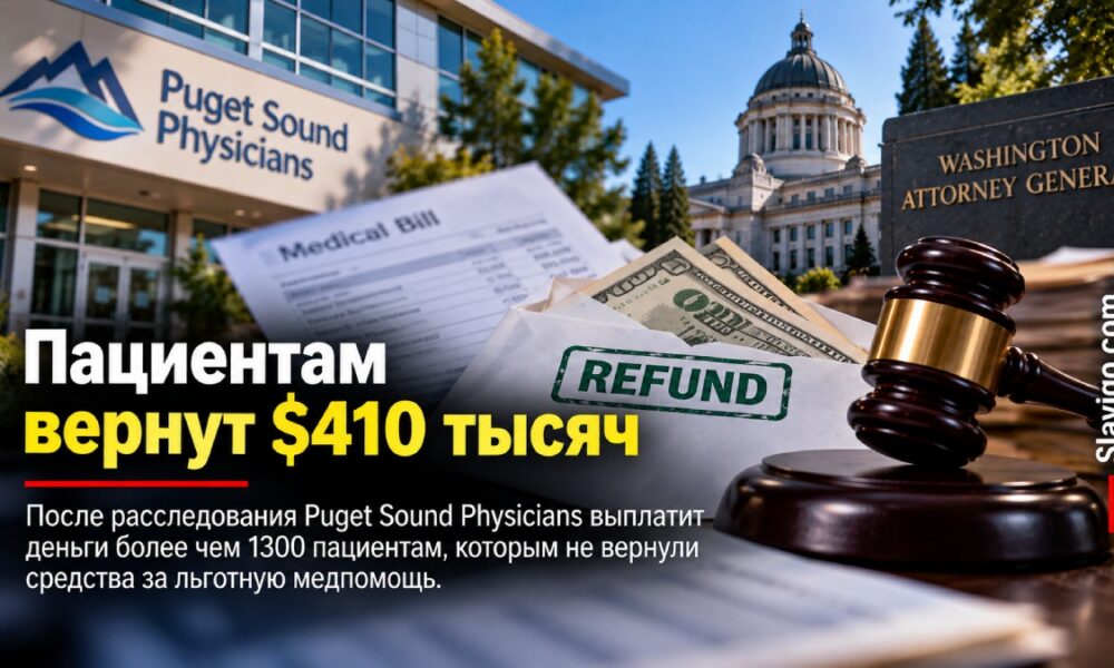 Puget Sound Physicians выплатит $410 тысяч по делу о возвратах charity care