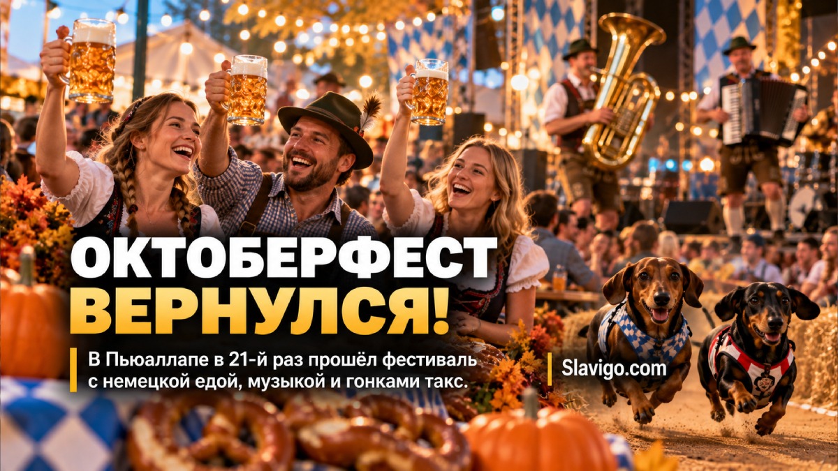 Oktoberfest Northwest в Puyallup отметил 21-й сезон гонками такс и баварскими конкурсами