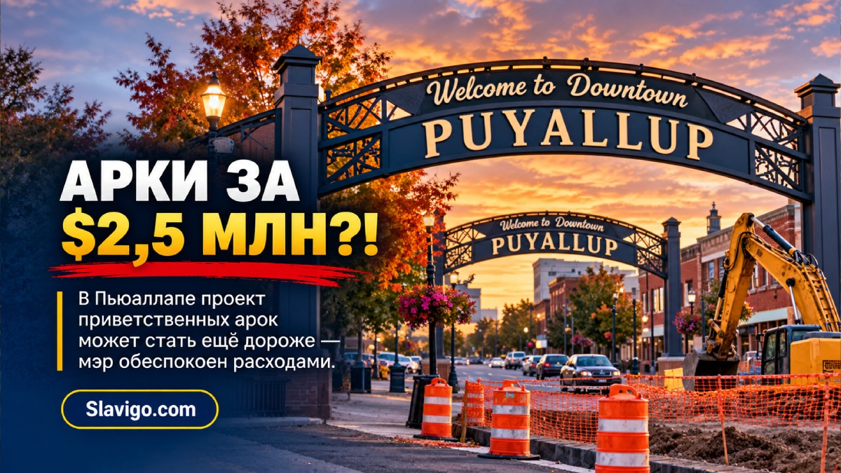 Проект двух “welcome arches” в Puyallup за $2,5 млн может подорожать