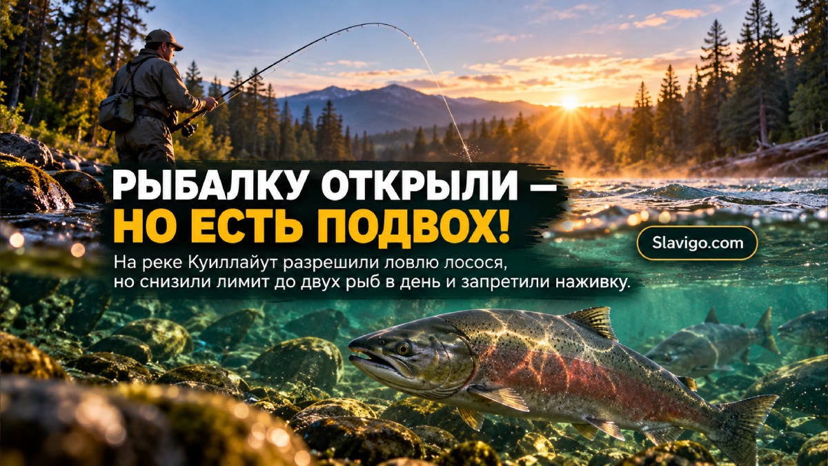 На реке Quillayute вновь разрешили рыбалку, но сократили лимит лосося и запретили наживку