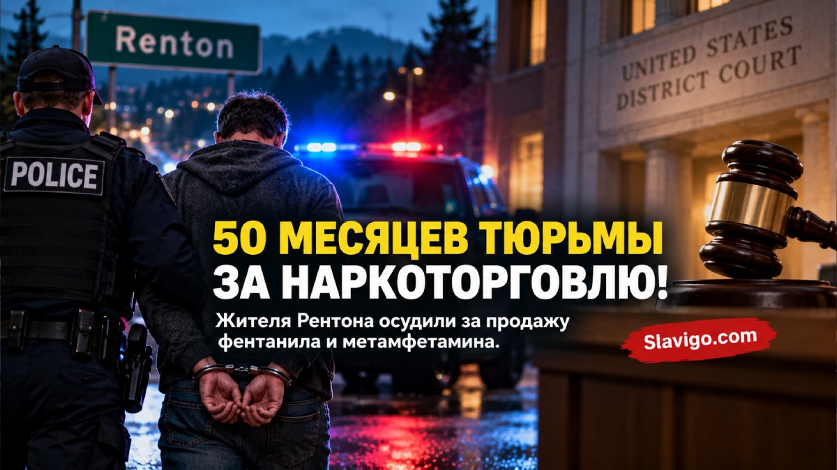 Жителя Renton приговорили к 50 месяцам за торговлю фентанилом и метамфетамином