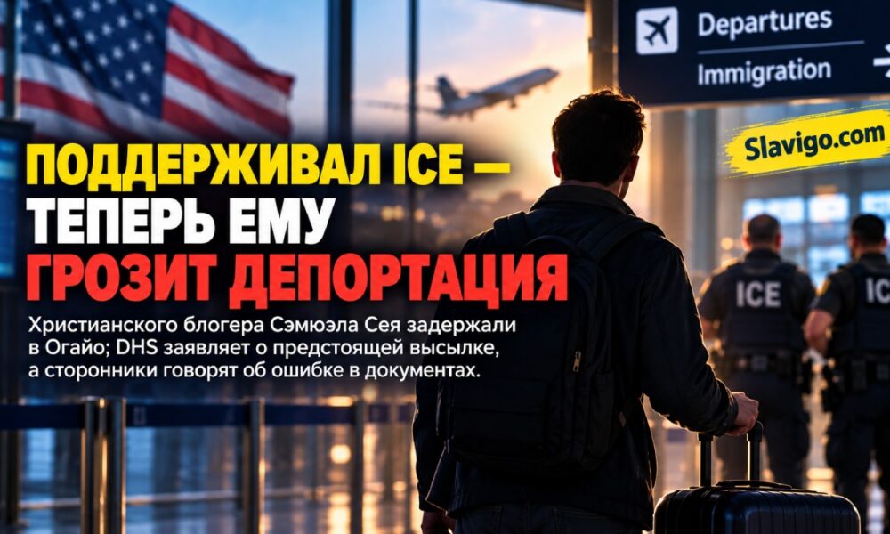 Пассажир с багажом в терминале американского аэропорта