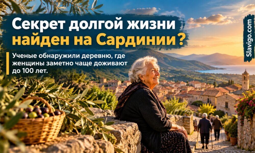 В деревне на Сардинии женщины почти втрое чаще доживают от 70 до 100 лет, чем в США