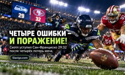Seahawks уступили 49ers со счётом 29:32 после напряжённой концовки в Seattle