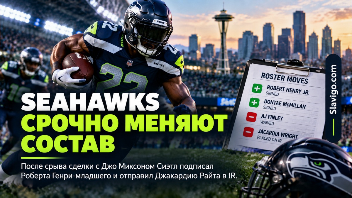 Seahawks подписали running back Robert Henry Jr. после отказа от сделки с Joe Mixon