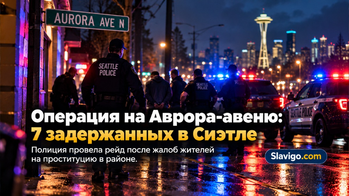 Seattle Police задержала семерых мужчин в ходе prostitution sting на Aurora Avenue