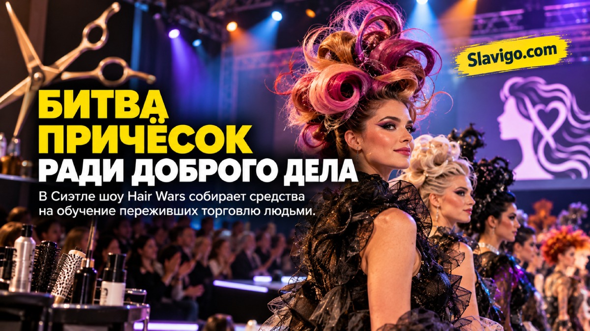 В Seattle благотворительное шоу Hair Wars помогает пережившим торговлю людьми