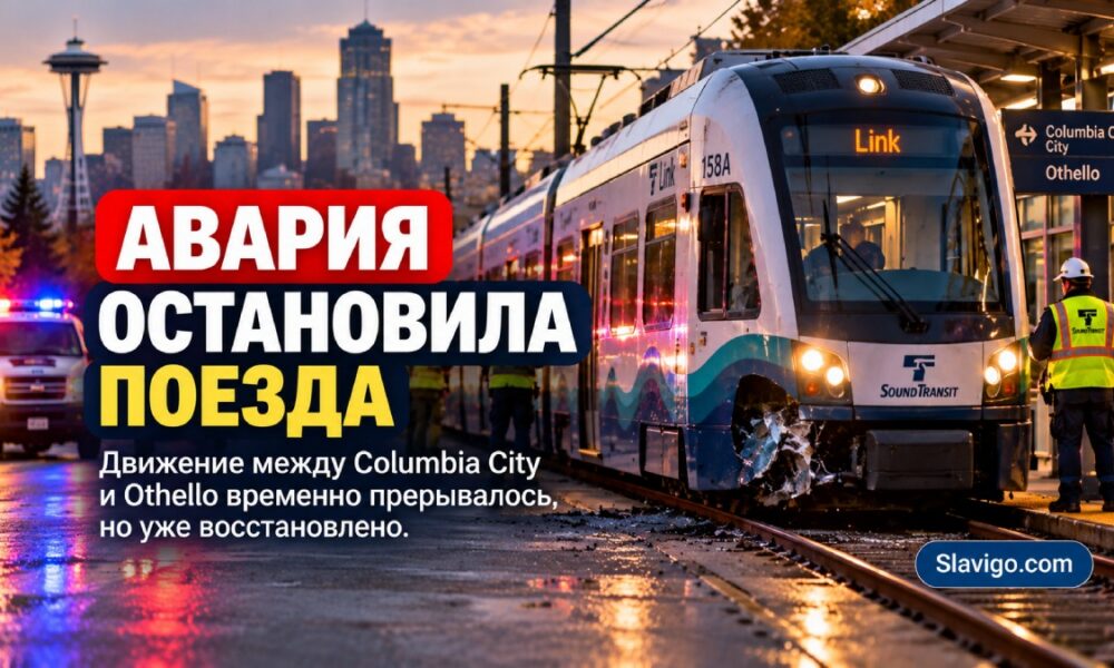 После аварии в Seattle временно прерывалось движение Link между Columbia City и Othello