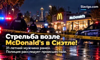 Полиция и медики на ночной улице в районе Mount Baker города Seattle