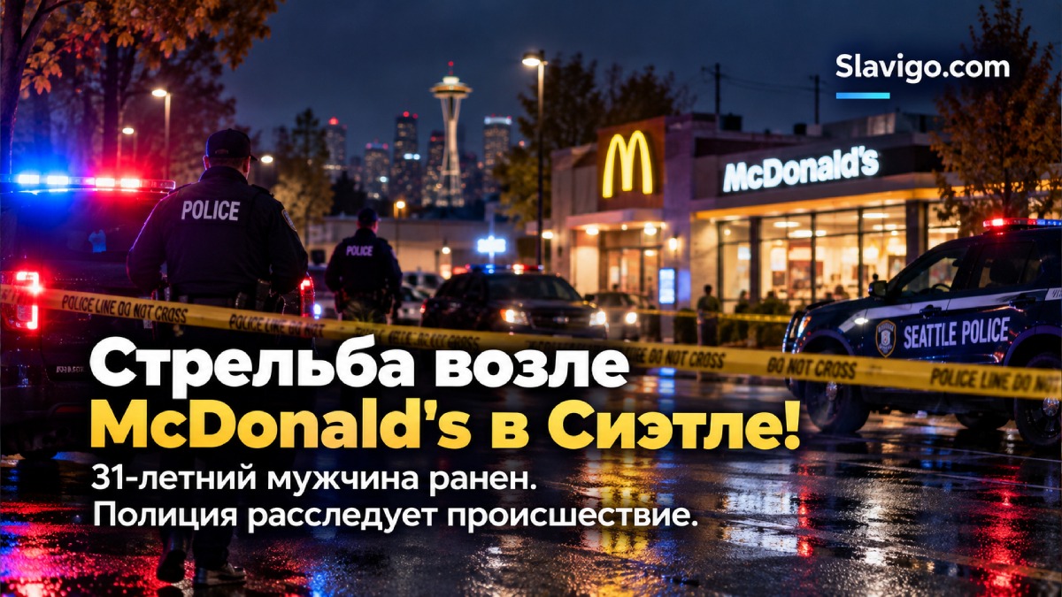 Полиция и медики на ночной улице в районе Mount Baker города Seattle