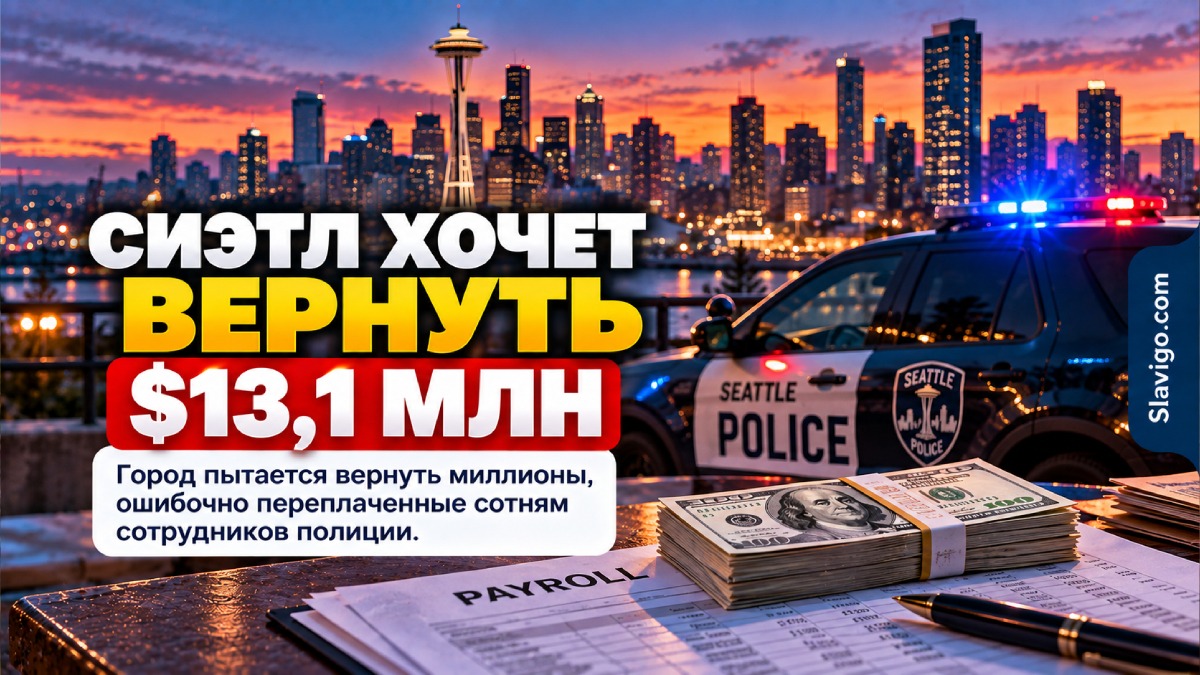 Seattle пытается вернуть $13,1 млн, ошибочно переплаченных сотрудникам полиции