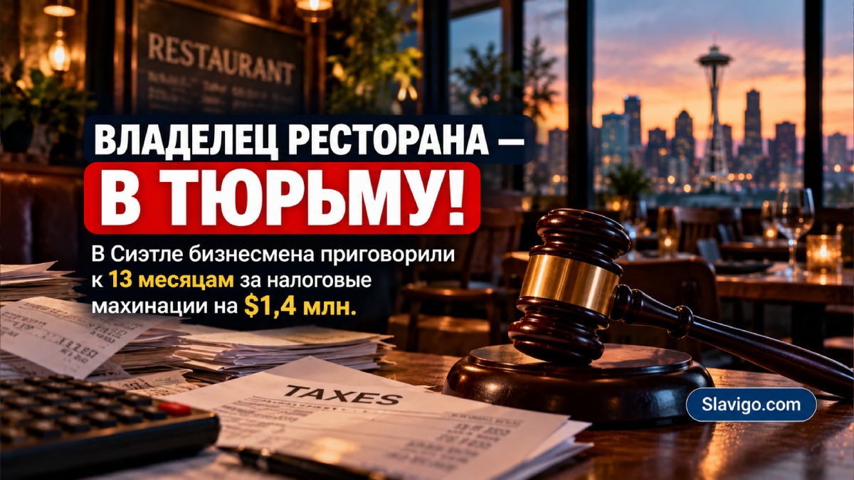 Владелец ресторана Seattle получил 13 месяцев тюрьмы по делу о налогах на $1,4 млн
