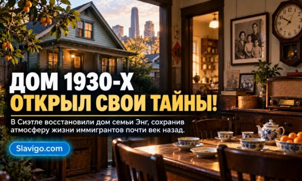 Восстановленный интерьер исторического дома семьи Eng в Seattle