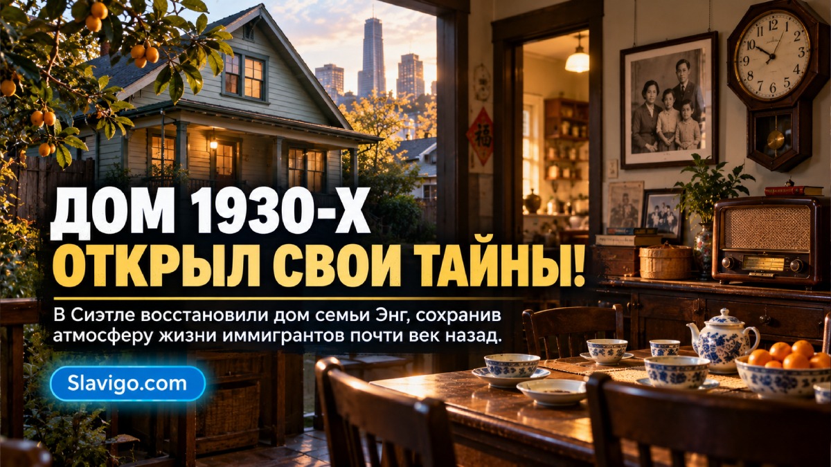Восстановленный интерьер исторического дома семьи Eng в Seattle