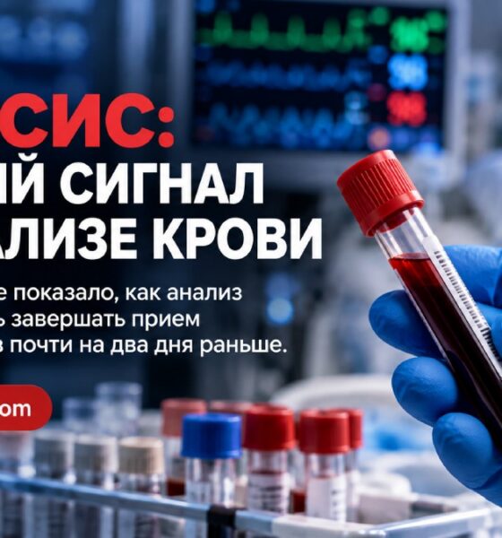 При сепсисе анализ крови помог раньше рассматривать отмену антибиотиков