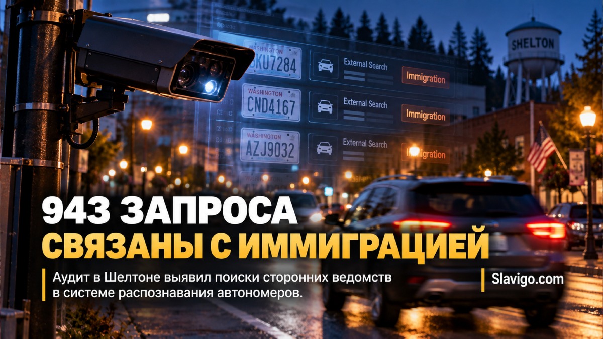 В Shelton выявили 943 запроса к системе распознавания номеров с признаками иммиграционной проверки