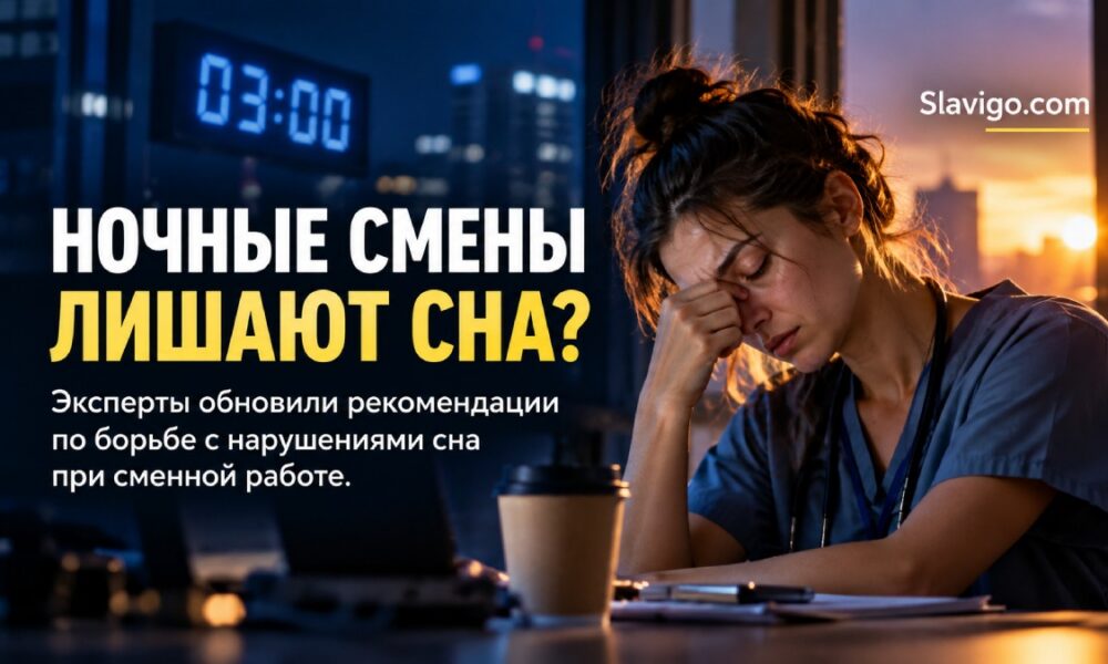 Медицинский работник после ночной смены на фоне рассвета