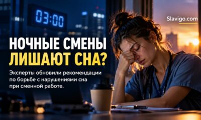 Медицинский работник после ночной смены на фоне рассвета