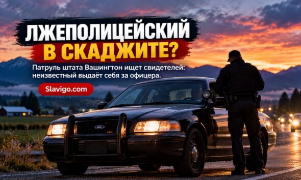 Редакционная иллюстрация: В Skagit Valley ищут человека, выдававшего себя за полицейского на Crown Victoria