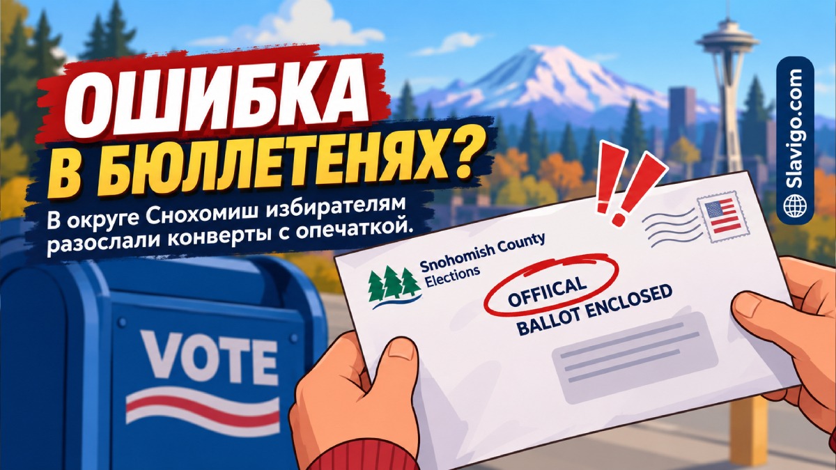 Опечатка на конвертах бюллетеней Snohomish County не повлияет на подсчет голосов